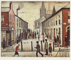 Laurence Stephen Lowry R.A. (British, 1887-1976) The Fever Van Offset lithograph in colours, 197...