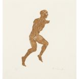 Dame Elisabeth Frink R.A. (British, 1930-1993) Man Etching and aquatint in brown, 1986, on Arche...