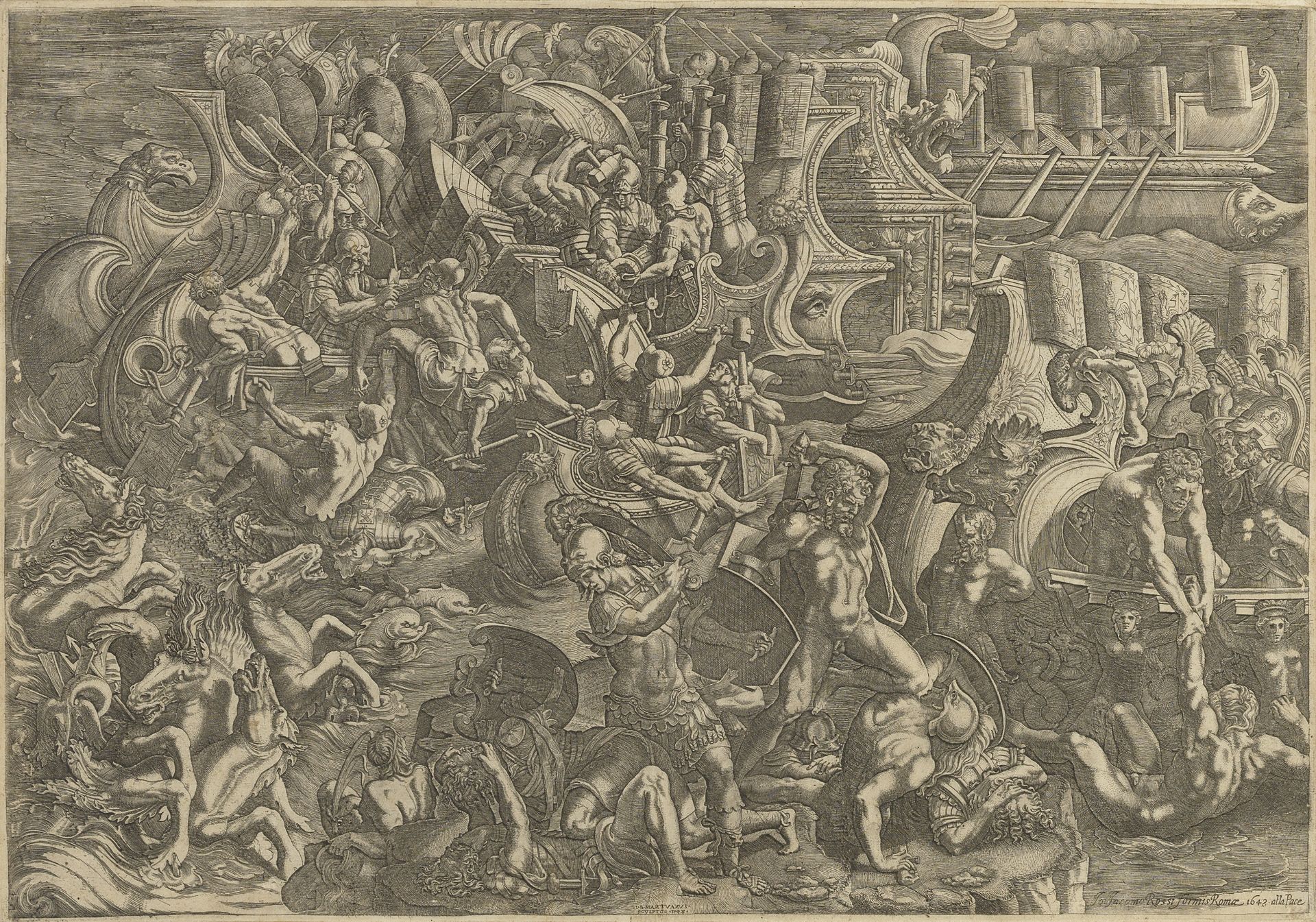 Giovanni Battista Scultori (Italian, 1503-1575), after Giulio Romano (Italian, 1499-1546) The Tr...