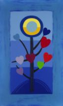 Sir Terry Frost, R.A. (British, 1915-2003) Blue Love Tree Screenprint in colours with collage e...