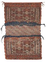 A Tejje Turkeman Saddlebag Central Persia, 86cm x 57cm