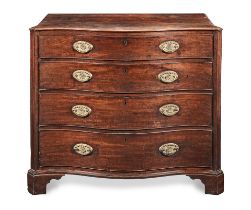 A George III mahogany serpentine chest 1775-1790
