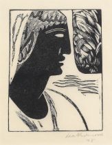 Leon Underwood (British, 1890-1975) Girl of Chiapas Woodcut, 1928, on Japan paper, signed and da...