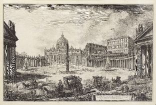 Giovanni Battista Piranesi (Italian, 1720-1778) Six plates from Vedute di Roma Three first state...