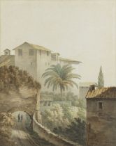 John 'Warwick' Smith (British, 1749-1831) On Mount Palatine, Rome