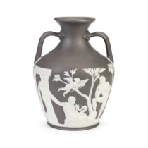 A Wedgwood copy of the Portland vase, 19th century