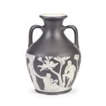 An unusual Wedgwood copy of the Portland vase, dated 1892
