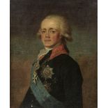 Follower of Jean-Louis Voille (French, 1744-1804) Portrait of Tsar Paul I of Russia, bust-length...