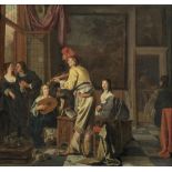 Ludolf de Jongh (Overschie 1616-1676 Hillegersberg) A musical party