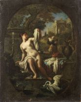 Workshop of Francesco Solimena (Canale di Serino 1657-1747 Barra di Napoli) Bathsheba, within a ...