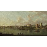 English Follower of Antonio Canal, called il Canaletto, late 18th Century View across the River ...