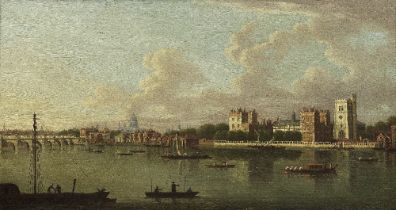 English Follower of Antonio Canal, called il Canaletto, late 18th Century View across the River ...