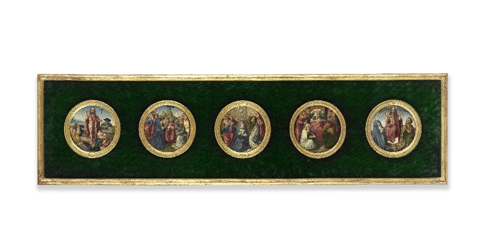 Netherlandish School, circa 1500 Scenes from the life of Christ and the Virgin each 11.1cm (4 3/...