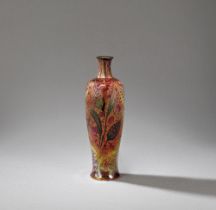 WILLIAM S MYCOCK (BRITISH 1872-1950) FOR PILKINGTON'S LANCASTRIAN Slender baluster vase, 1911