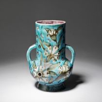 WILLIAM DE MORGAN (BRITISH, 1839-1917) Twin-handled vase, circa 1890