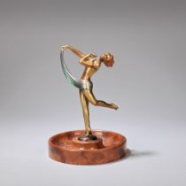 JOSEF LORENZL (AUSTRIAN, 1892-1950) 'Scarf dancer' figural sculpture, circa 1930