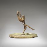 JOSEF LORENZL (AUSTRIAN, 1892-1950) 'Scarf dancer' figural sculpture, circa 1930