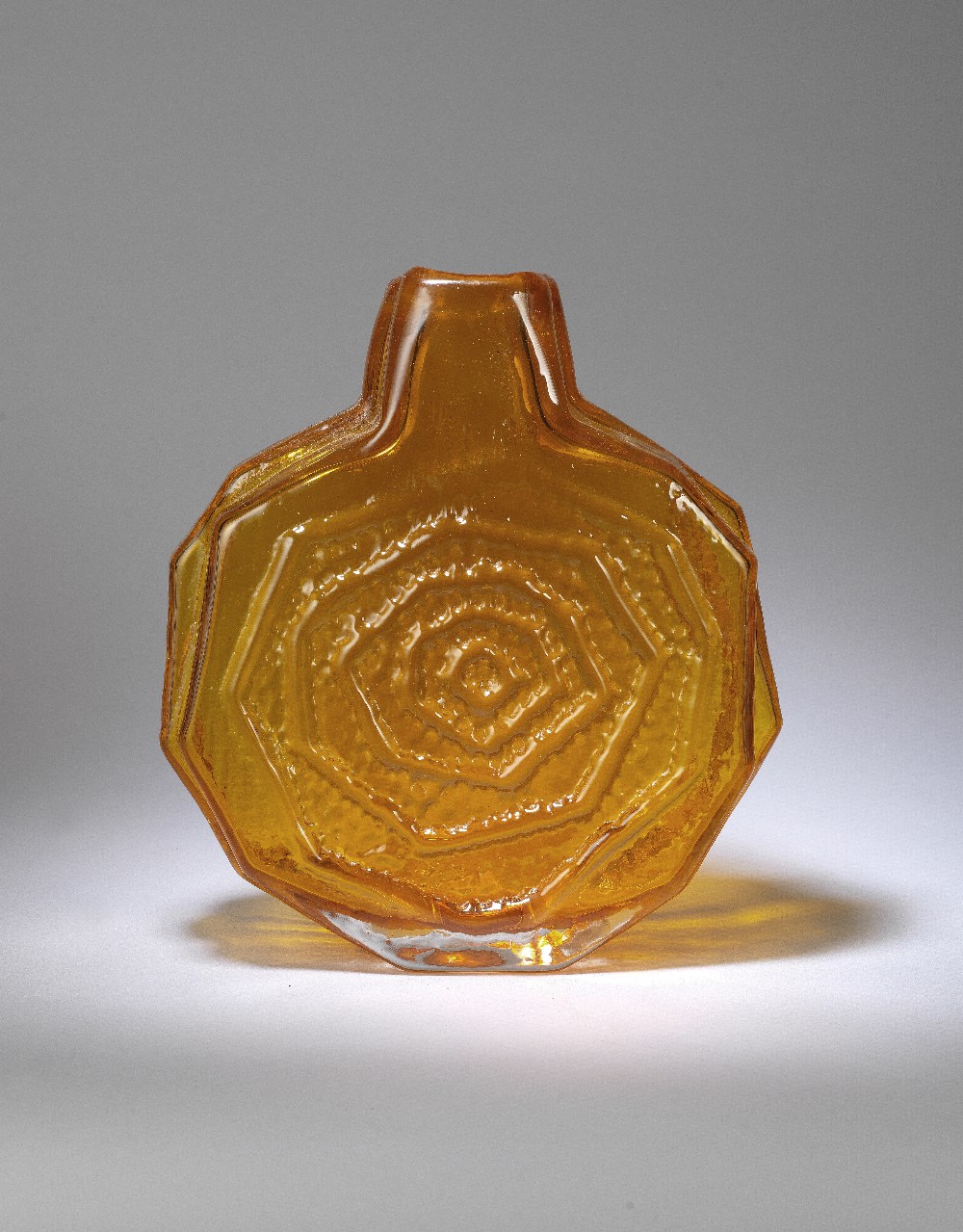 GEOFFREY BAXTER (BRITISH, 1922-1995) FOR WHITEFRIARS Textured 'Banjo' vase, designed 1966