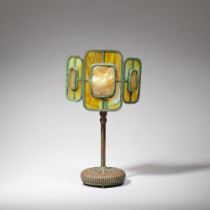 LOUIS COMFORT TIFFANY (AMERICAN 1948-1933) 'Turtle-Back' desk lamp, circa 1905