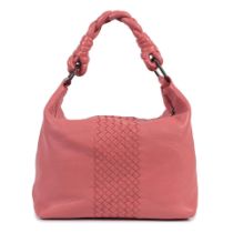 Bottega Veneta: a Pink Intrecciato Twisted Shoulder Bag (includes dust bag)