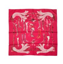 Hermès: an 'A Propos de Bottes' Silk Scarf