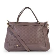 Gucci: a Mauve Leather Mayfair Tote (includes dust bag)