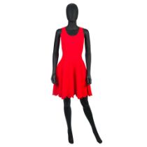 Alexander McQueen: a Red Fit and Flare Dress