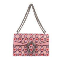 Gucci: a Pink Valentine's Day Dionysus Shoulder Bag 2020 (includes dust bag and box)