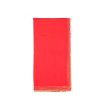 Hermès: a Tan and Red Cashmere Throw