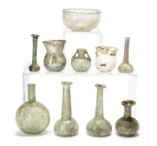 Ten Roman glass vessels 10