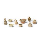 Nine Corinthian miniature pottery vessels 9