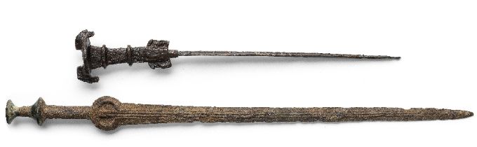 A Luristan iron sword and a Luristan sword with iron blade 2
