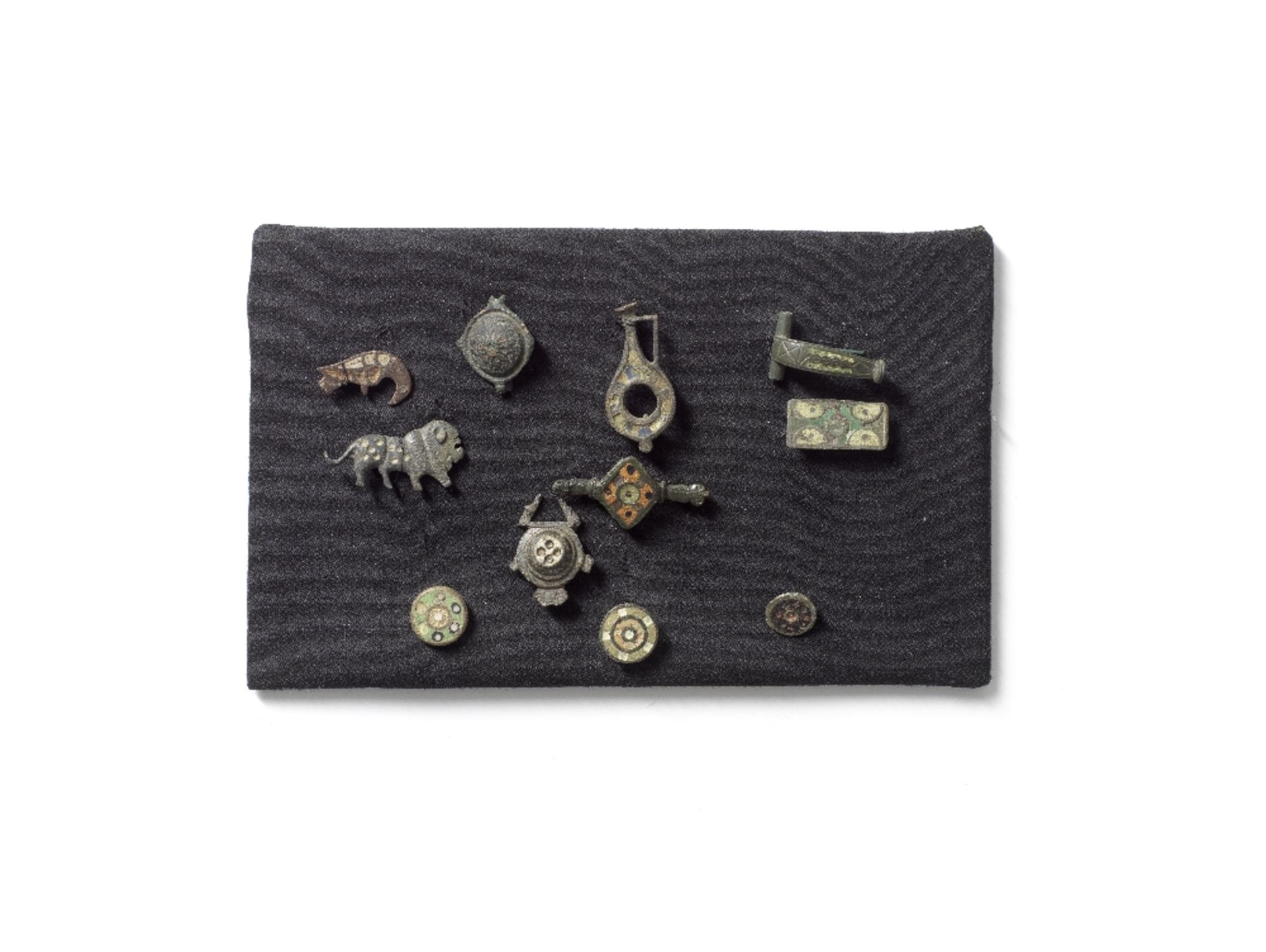 A collection of Eleven Romano-British bronze and enamel fibulae 11