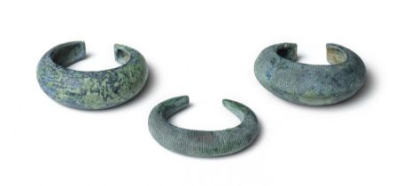 Three Central European bronze bracelets 3