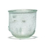 A Gallo-Roman pale blue glass beaker