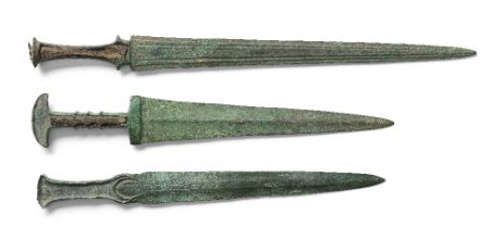 A group of three Luristan bronze swords 3