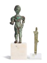 Two Etruscan bronze votary statuettes 2