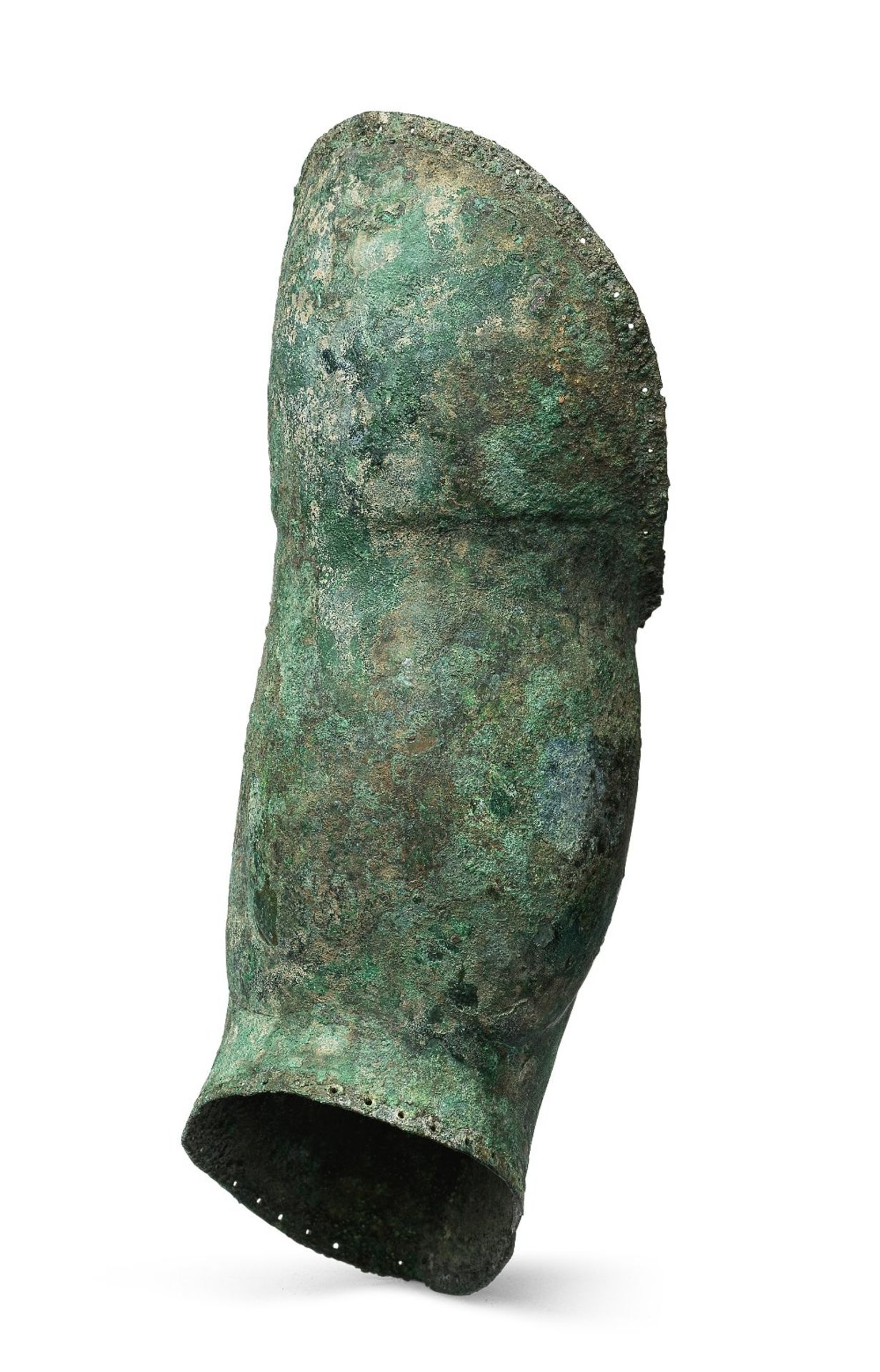 A Greek bronze arm guard