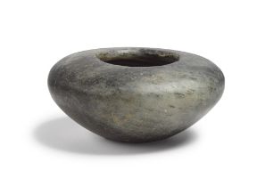 An Egyptian diorite gneiss squat shouldered jar