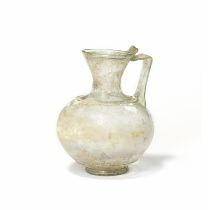 A Gallo-Roman almost colourless glass jug