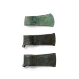 Three large European bronze axeheads 3