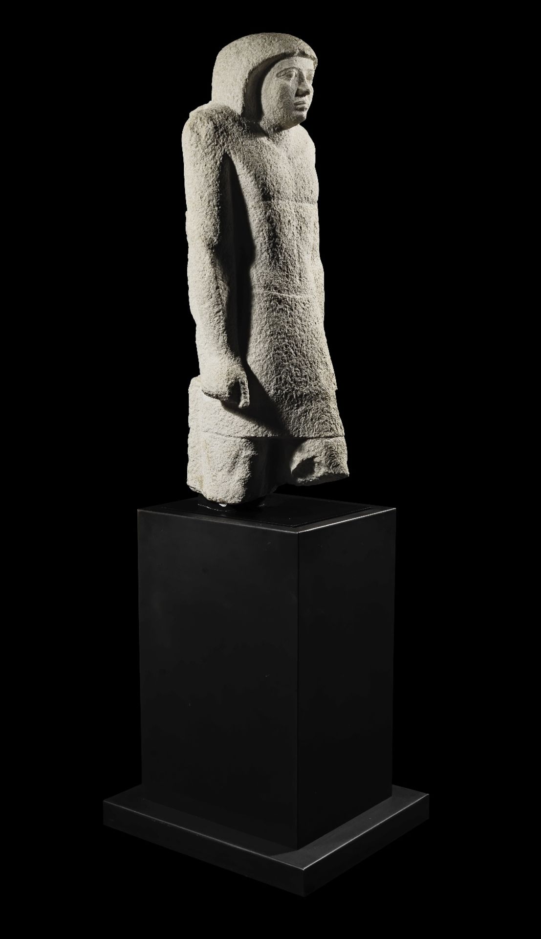 An Egyptian limestone statue of Sekhemankhptah Old Kingdom, 5th Dynasty, circa 2389-2255 B.C.
