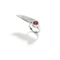 GARRARD: SPINEL AND DIAMOND 'WINGS' RING