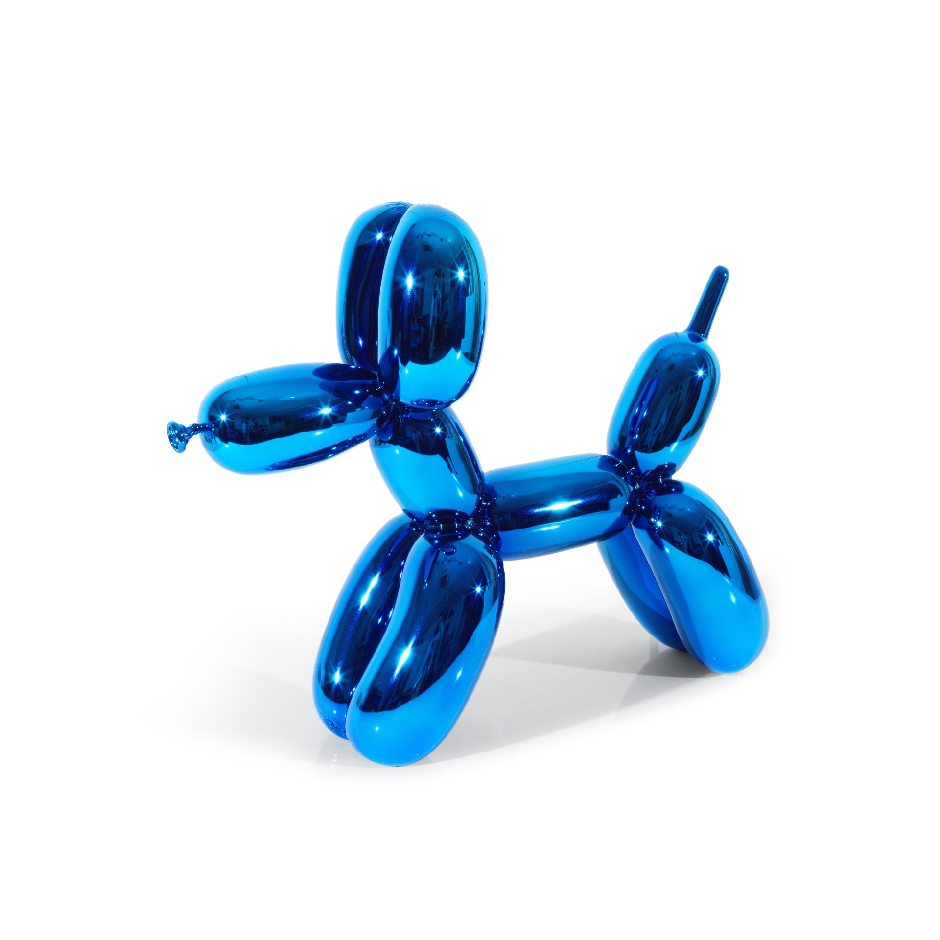 JEFF KOONS (NE EN 1955) Balloon dog (Blue), 2021 Sculpture en porcelaine de Limoges chrom&#233;...