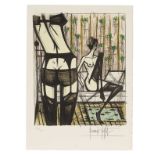 BERNARD BUFFET (1928-1999) Jeux de dames, 1970 (Sorlier, 201 &#224; 220)Album comprenant un ense...