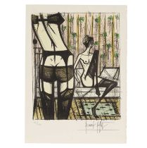 BERNARD BUFFET (1928-1999) Jeux de dames, 1970 (Sorlier, 201 &#224; 220)Album comprenant un ense...