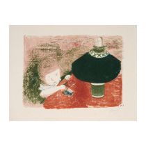 PIERRE BONNARD (1867-1947) L'enfant &#224; la lampe, vers 1897 Lithographie en cinq couleurs sur...