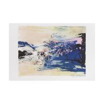 ZAO WOU-KI (1920-2013) Sans titre, 1986 (Agerup, 330)Lithographie en couleurs sur v&#233;lin de ...