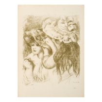 PIERRE-AUGUSTE RENOIR (1841-1919) Le Chapeau &#233;pingl&#233; (1re pl.), 1897 (Delteil/Stella 2...