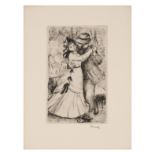 PIERRE AUGUSTE RENOIR (1841-1919) La danse &#224; la campagne, 2e planche, circa 1890 (Delteil/...